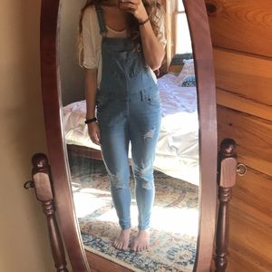 Denim overalls